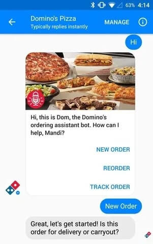Domino's Pizza Conversational AI