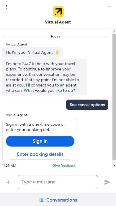 Expedia Chatbot