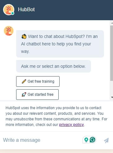 hubspot-chatbot
